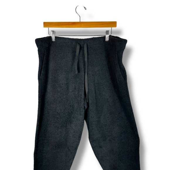 Softies Solid Marshmallow Hoodie Lounge Set, Black, Size XL - Picture 11 of 16